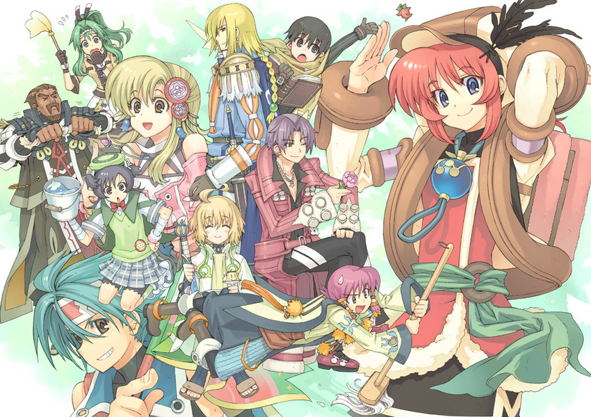 lisette lander, manon alexiss, eleore, alf octrhein, hilda, and 5 more (atelier and 1 more) drawn by watanuki_nao