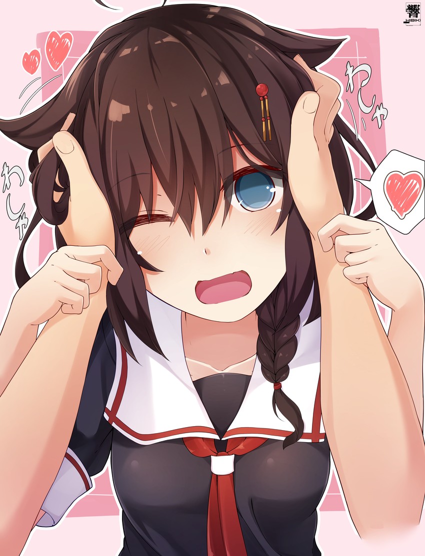 shigure and shigure kai ni (kantai collection) drawn by hibiki_(zerocodo)
