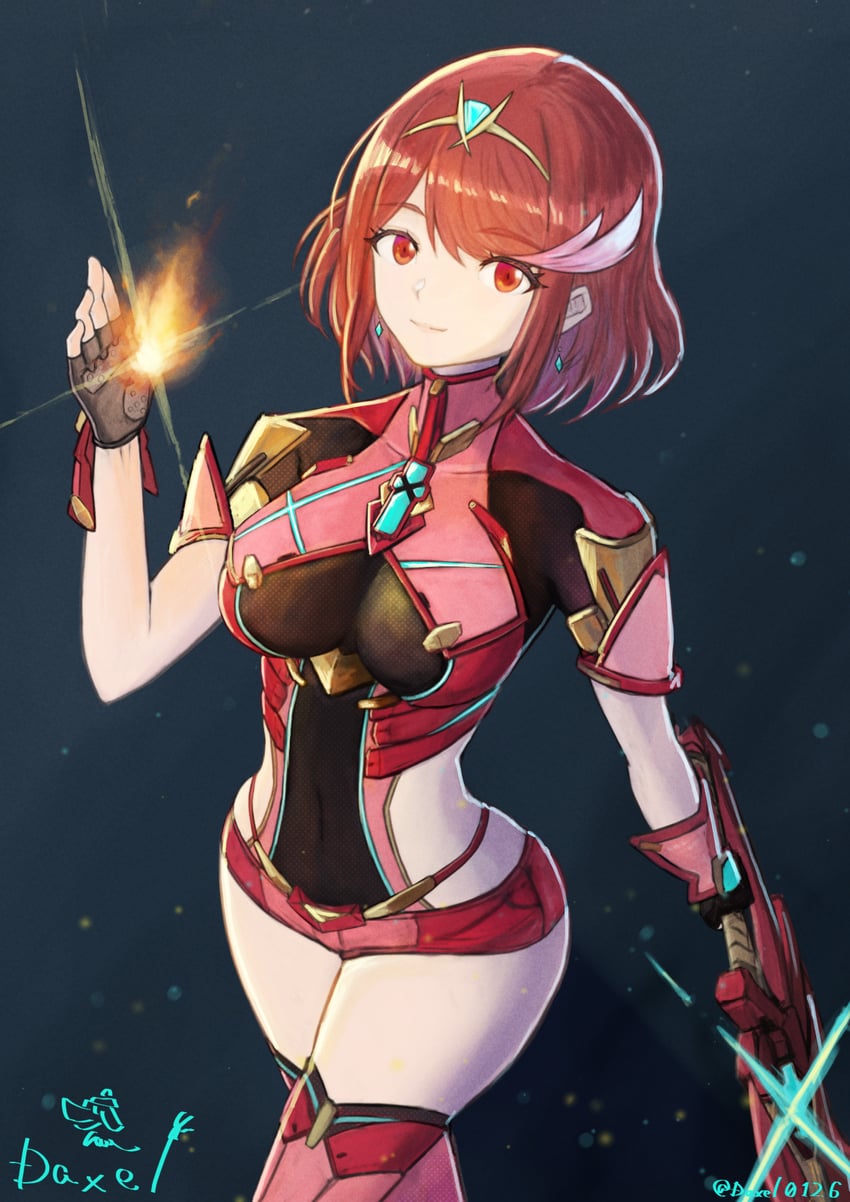 pyra (xenoblade chronicles and 1 more) drawn by daxel0126