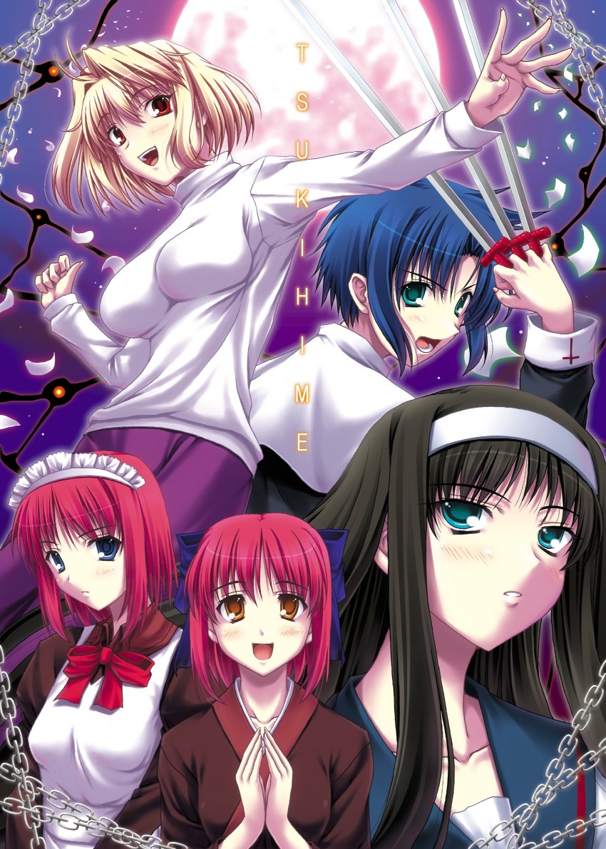 arcueid brunestud, ciel, tohno akiha, kohaku, and hisui (tsukihime and 1 more) drawn by miyai_sen