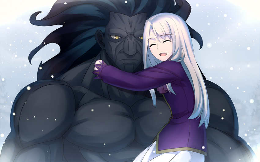 illyasviel von einzbern and heracles (fate and 1 more) drawn by kotera_ryou