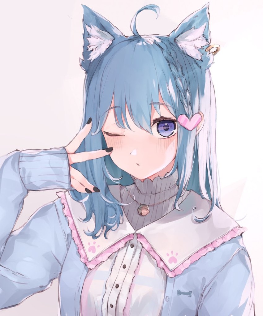 souya ichika (nanashi inc. and 1 more) drawn by rippootai