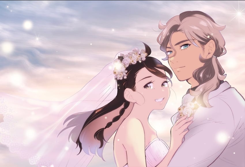 juliana and arven (pokemon and 1 more) drawn by ikahotaru2zi