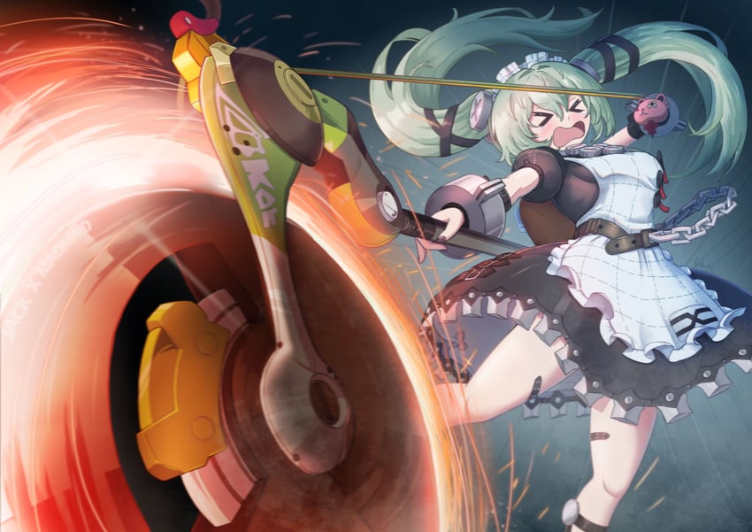 corin wickes (zenless zone zero) drawn by kallentsu