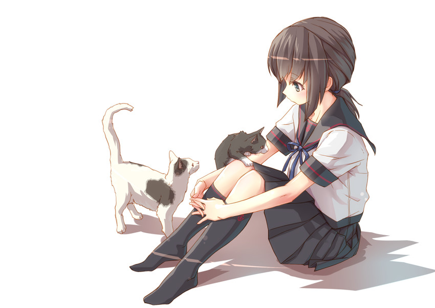 fubuki and fubuki kai ni (kantai collection) drawn by haiiro_(hi_ghi_ro)