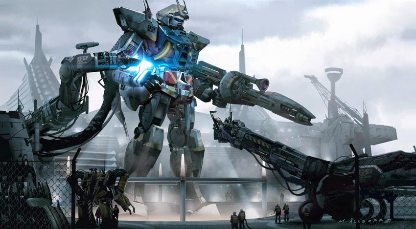 rx-78-2 gundam (gundam and 1 more) drawn by matt_allsopp