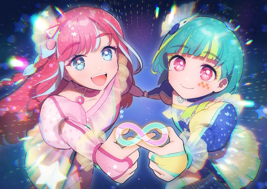 omega auru and hibino matsuri (pretty series and 1 more) drawn by oshiri_(o4ritarou)