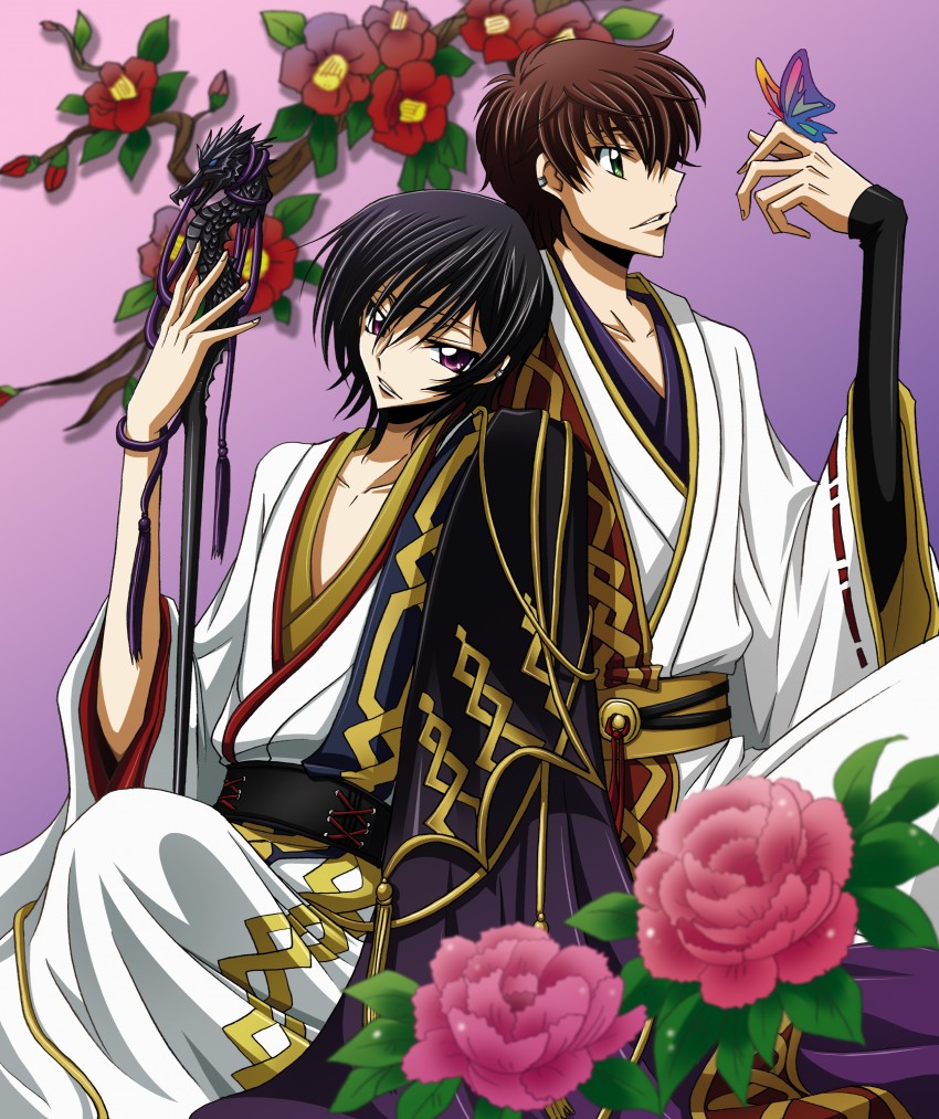 lelouch vi britannia and kururugi suzaku (code geass) drawn by tsunoda_uei