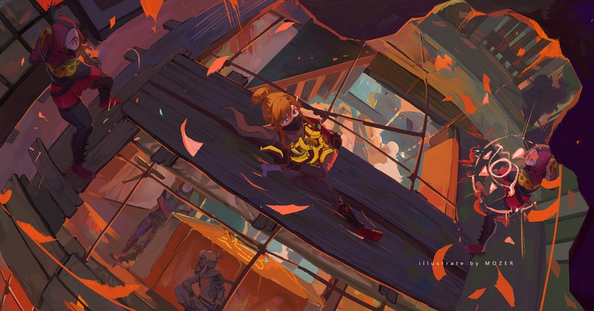 link and yiga clan footsoldier (the legend of zelda and 1 more) drawn by mozer_(zerlinda)