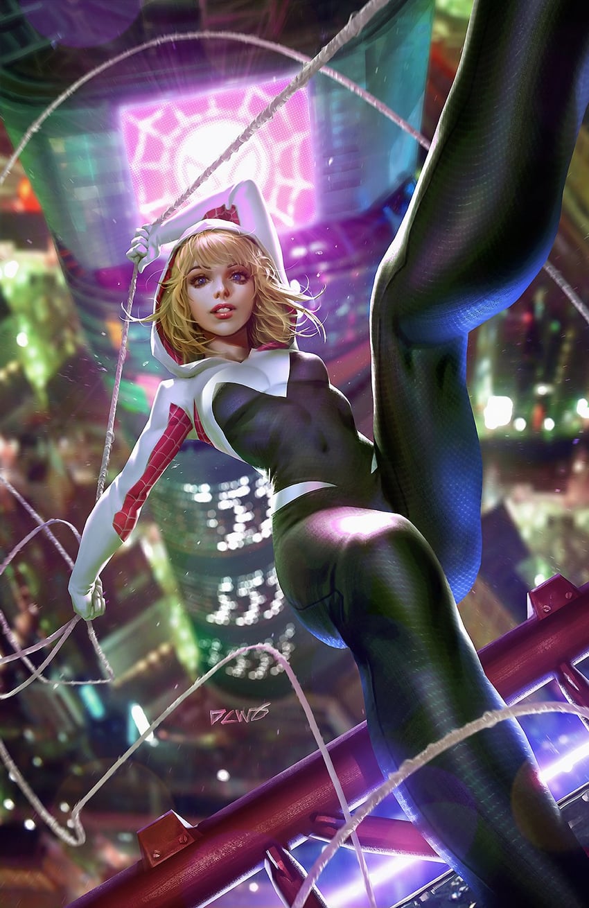 spider-gwen and gwen stacy (marvel and 1 more) drawn by dcwj