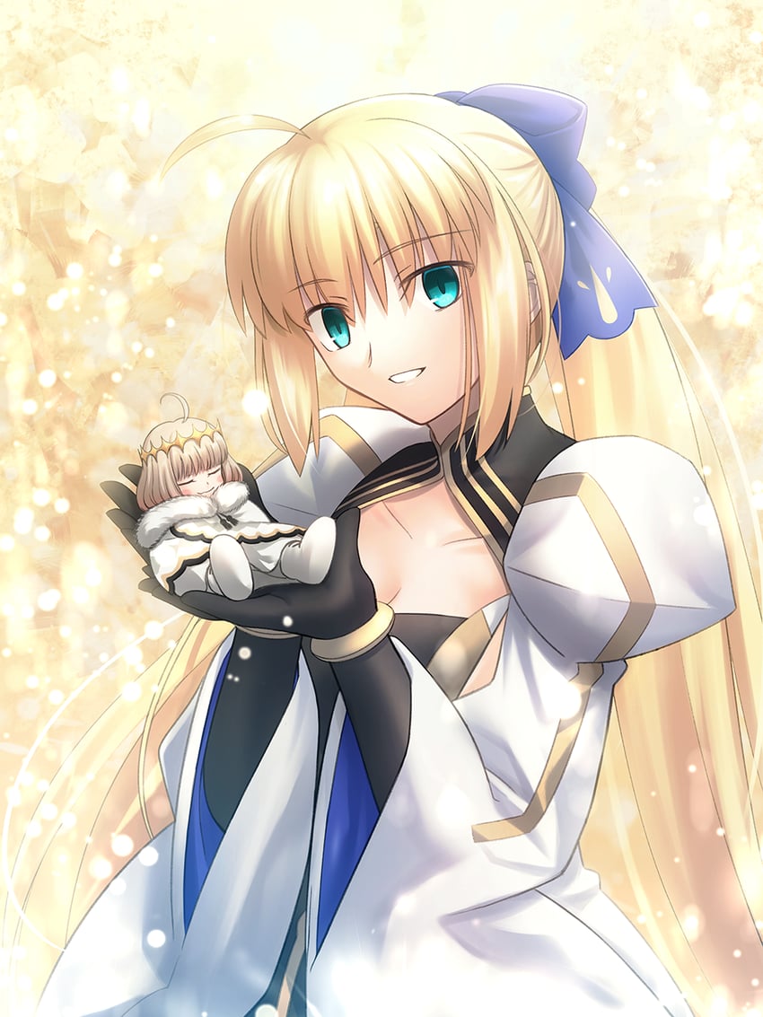 artoria pendragon, artoria caster, and oberon (fate and 1 more) drawn by shoori_(migiha)