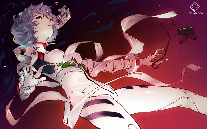 ayanami rei (neon genesis evangelion and 2 more) drawn by grandia_lee