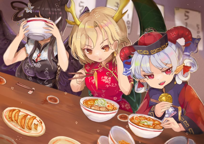 kicchou yachie, kurokoma saki, and toutetsu yuuma (touhou and 1 more) drawn by rogichange