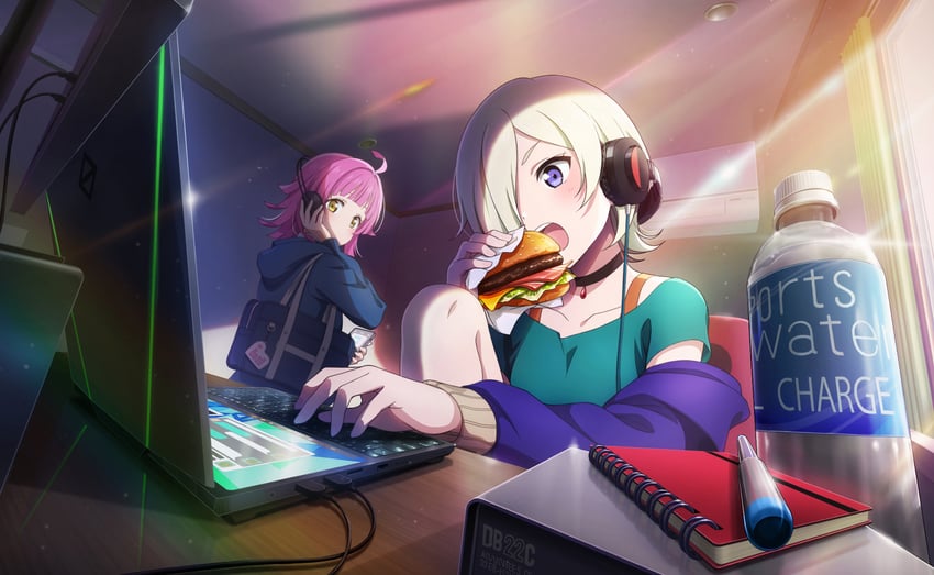 tennoji rina and mia taylor (love live! and 2 more)