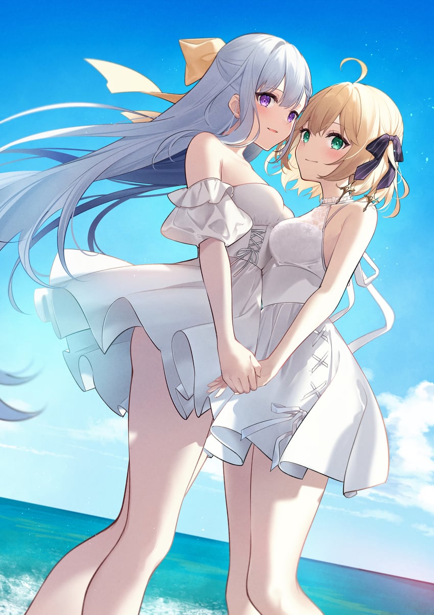 anisphia wynn palettia and euphyllia magenta (tensei oujo to tensai reijou no mahou kakumei) drawn by kisaragi_yuri