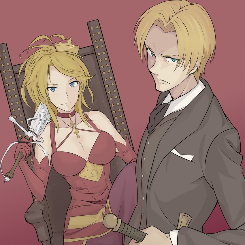 carissa and knight leader (toaru majutsu no index) drawn by jack-barro