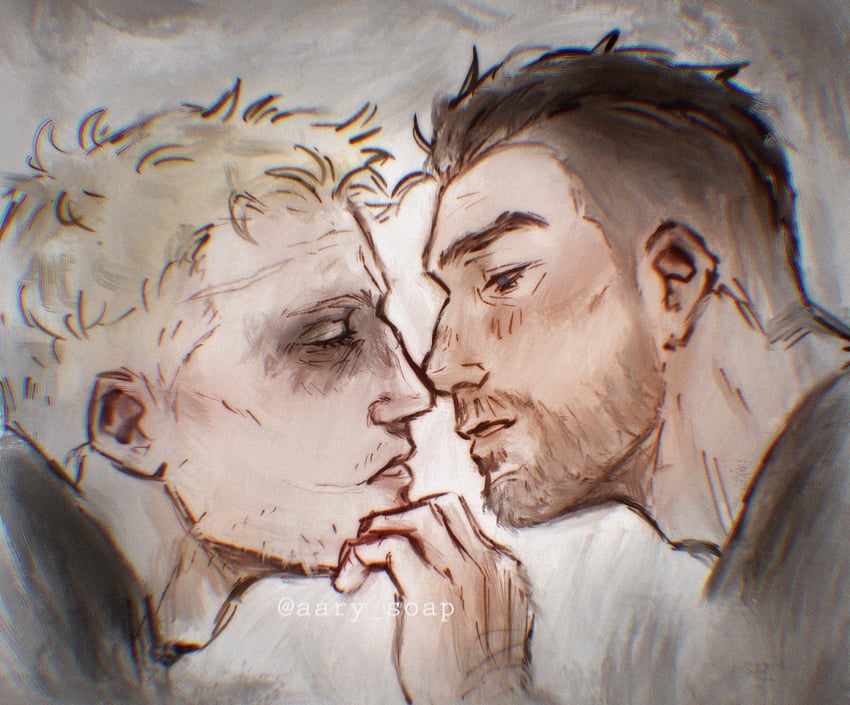 ghost and soap (call of duty and 1 more) drawn by aarlot