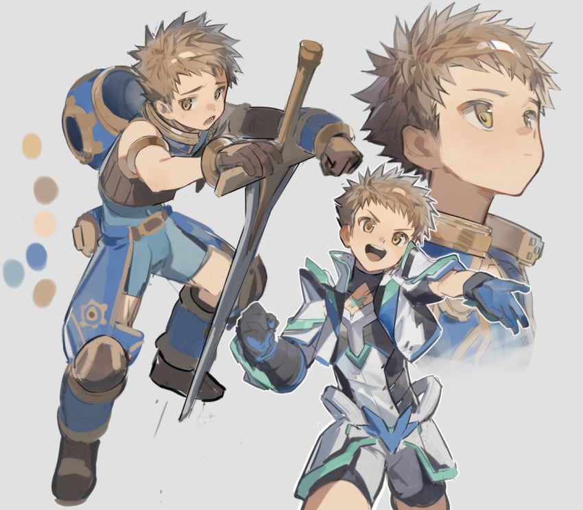 rex (xenoblade chronicles and 1 more) drawn by sora_(zwz030)