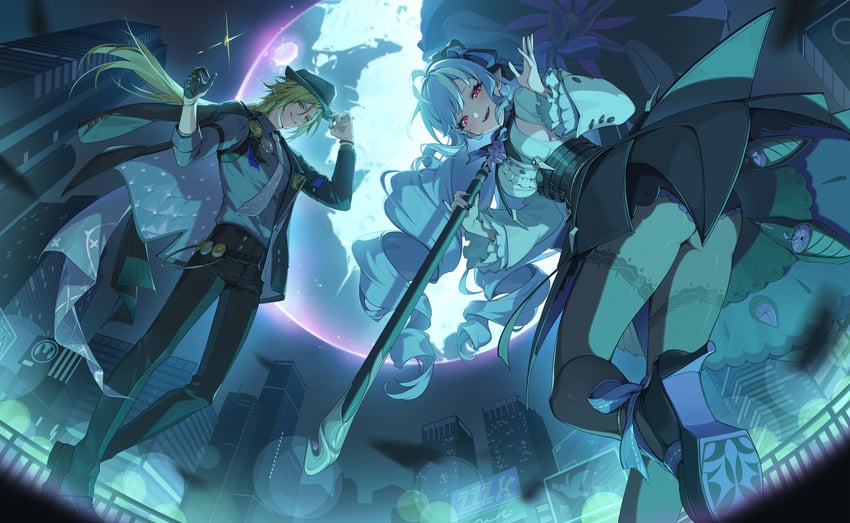 vivian banshee and hugo vlad (zenless zone zero) drawn by cocodar
