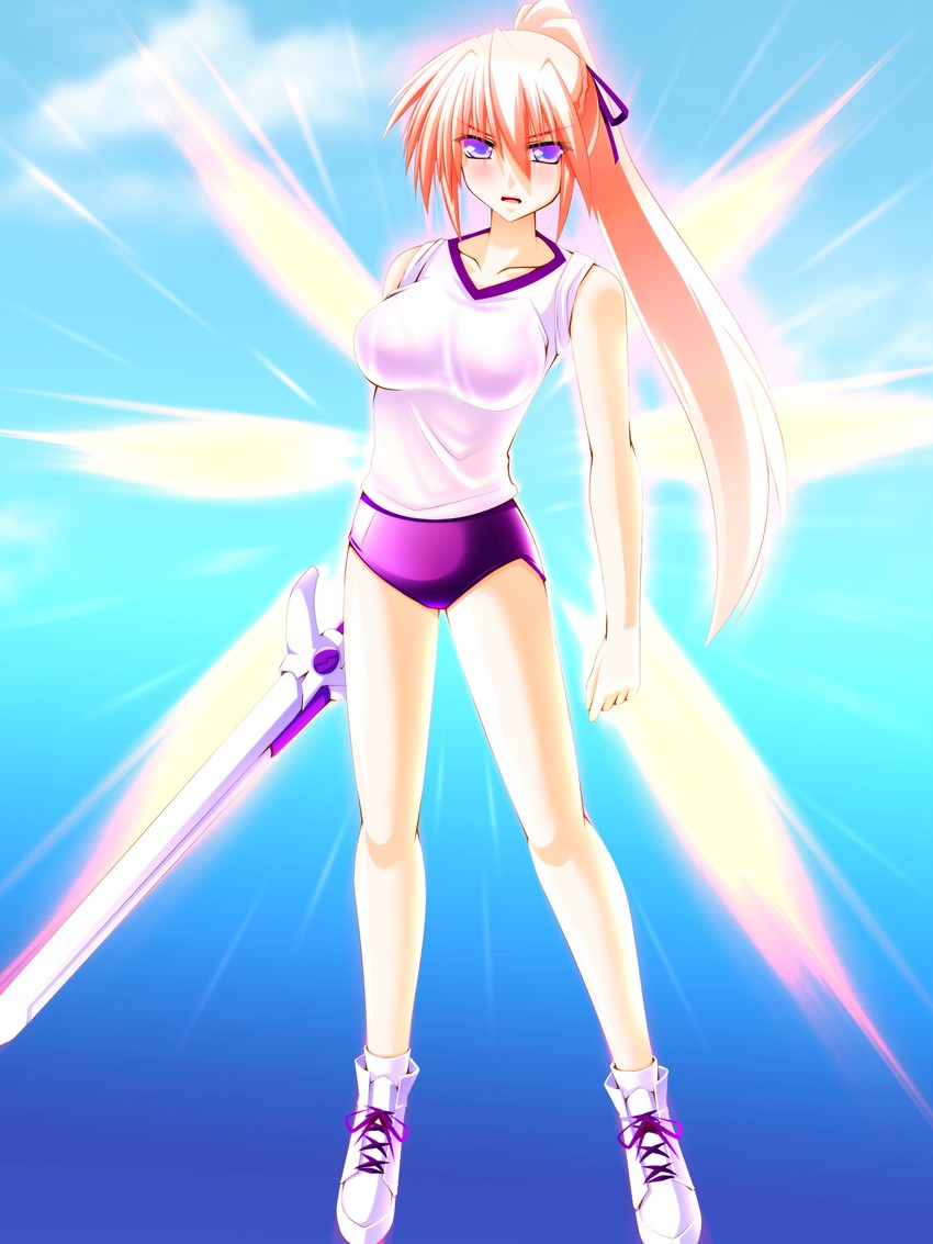 signum and laevatein (lyrical nanoha and 1 more) drawn by engo_(aquawatery)