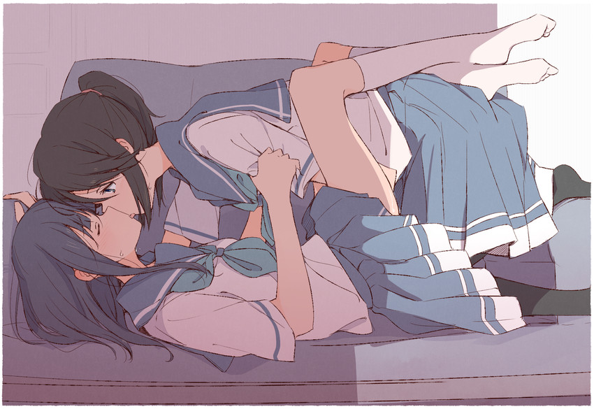 yoroizuka mizore and kasaki nozomi (hibike! euphonium and 1 more) drawn by sawara65