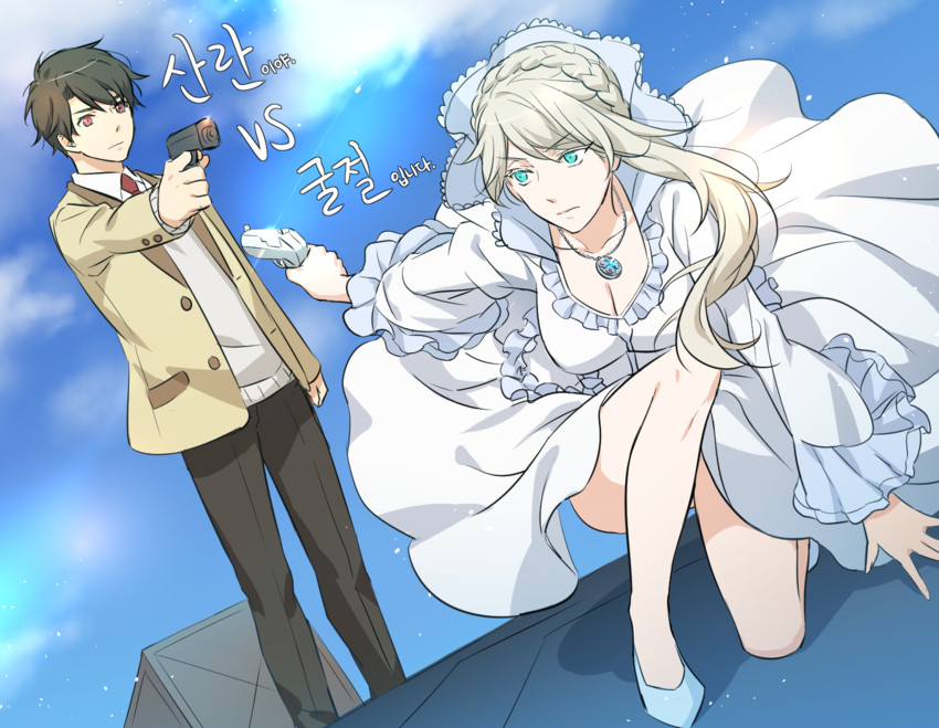 slaine troyard, kaizuka inaho, and asseylum vers allusia (aldnoah.zero) drawn by zehel_az