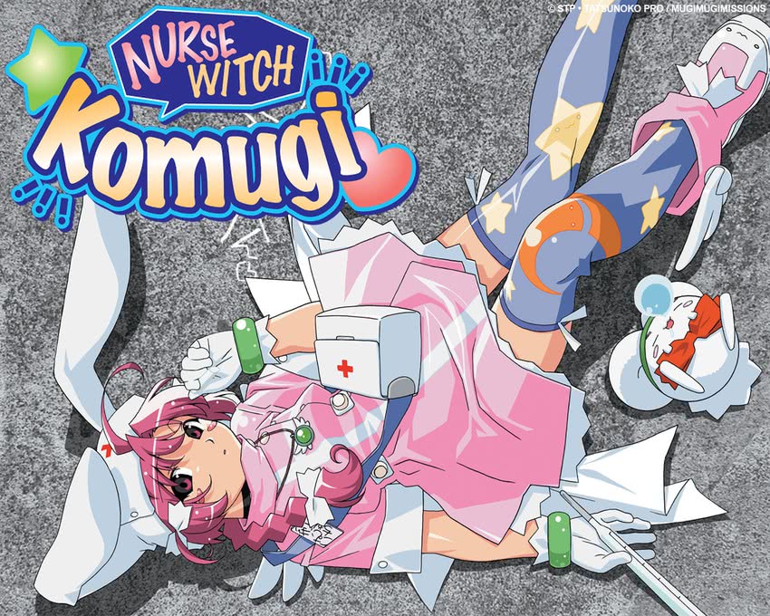 nakahara komugi and mugimaru (nurse witch komugi-chan) drawn by watanabe_akio