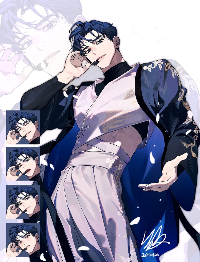 ryu cheongwoo (debwi mos hamyeon jugneun byeong geollim) drawn by nakddidi