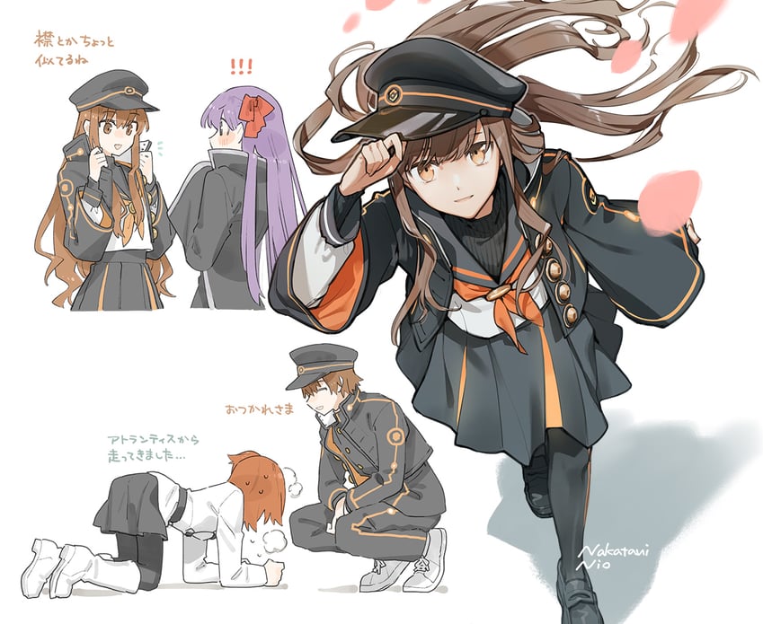 fujimaru ritsuka, bb, and kishinami hakuno (fate and 1 more) drawn by nakatani_nio