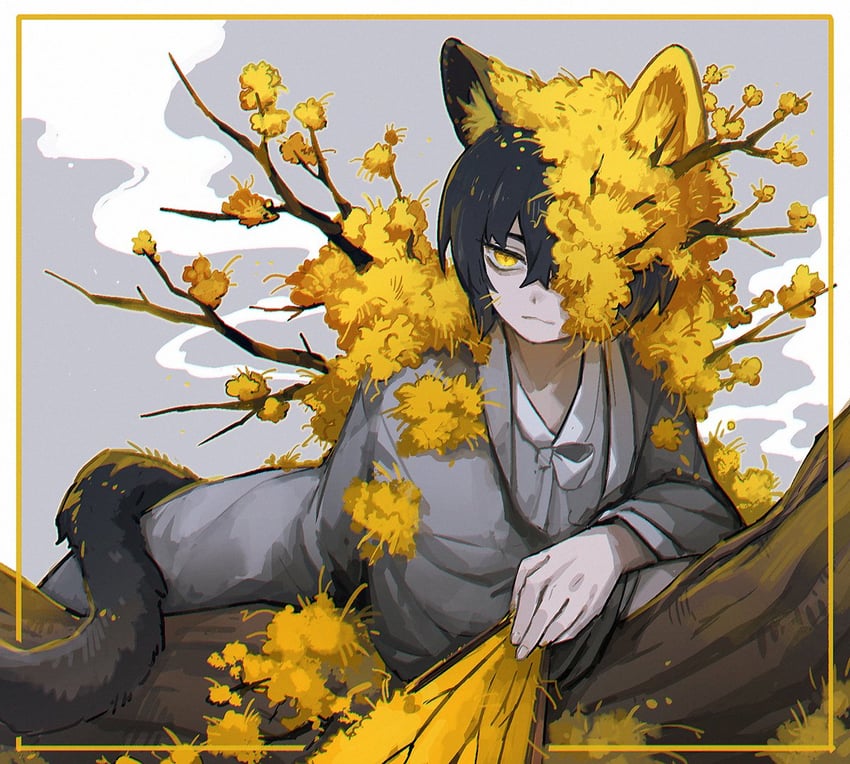 yi sang (project moon and 1 more) drawn by flaw_eight