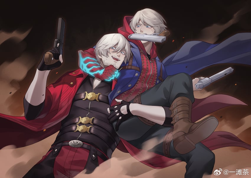 dante and nero (devil may cry and 1 more) drawn by weibo_3893749281
