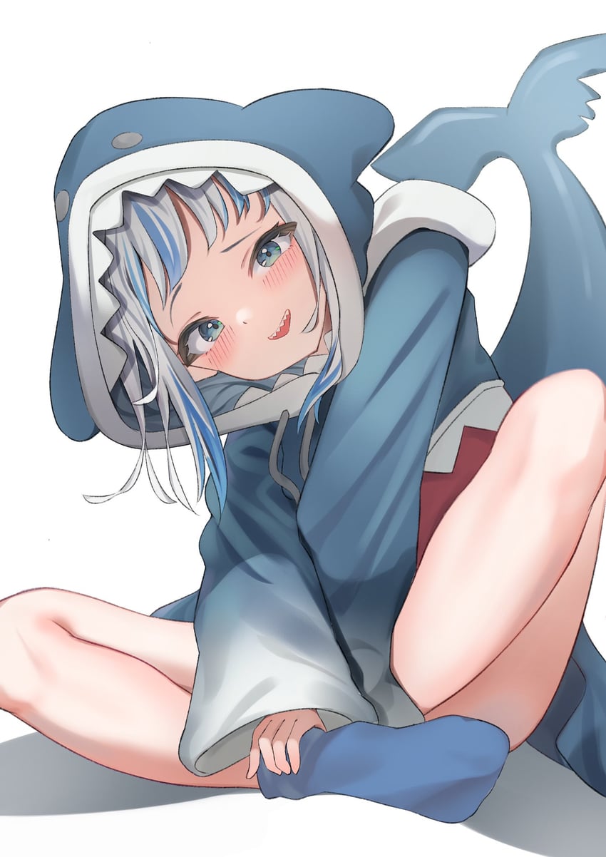 gawr gura (hololive and 1 more) drawn by taro._(tataroro_1)