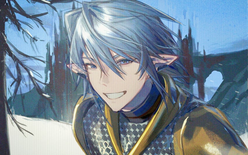 haurchefant greystone (final fantasy and 1 more) drawn by baobing