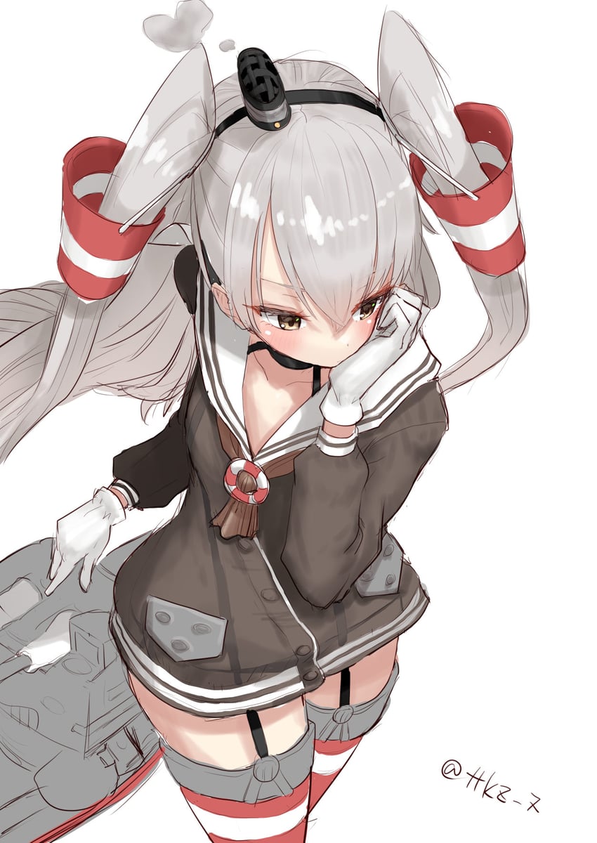 amatsukaze and rensouhou-kun (kantai collection) drawn by tetsukuzu_(yajirushi_shita)