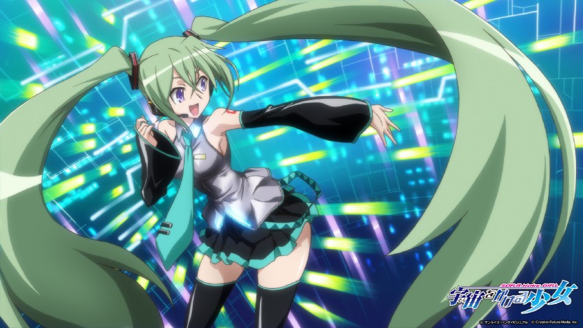 hatsune miku and kannagi itsuki (vocaloid and 1 more)