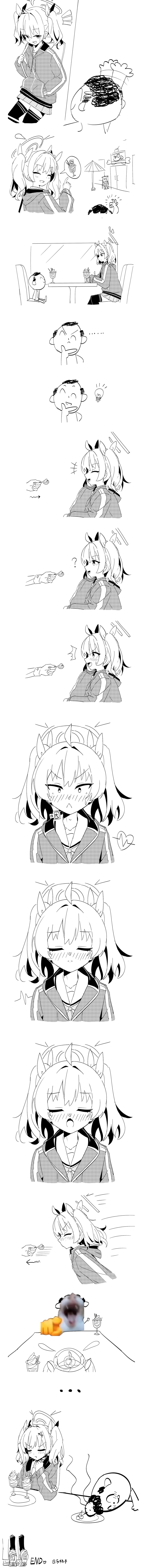 sensei, doodle sensei, and yoshimi (blue archive) drawn by lcz