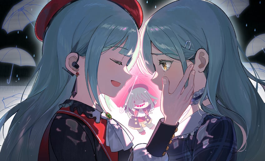 wakaba mutsumi and mortis (bang dream! and 1 more) drawn by yayako_(804907150)