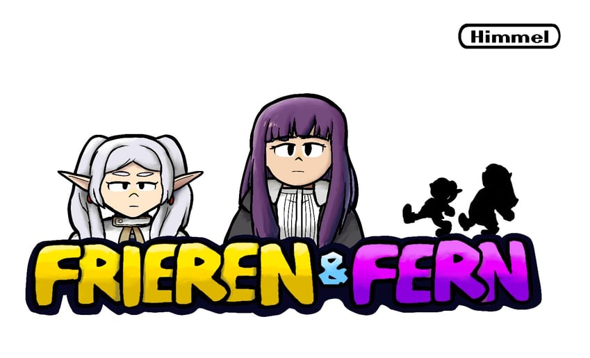 frieren and fern (mario and 2 more) drawn by tkowl