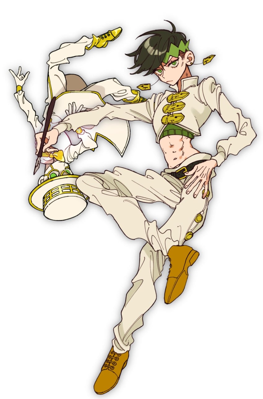 kishibe rohan and heaven's door (jojo no kimyou na bouken and 1 more) drawn by bkgk1123