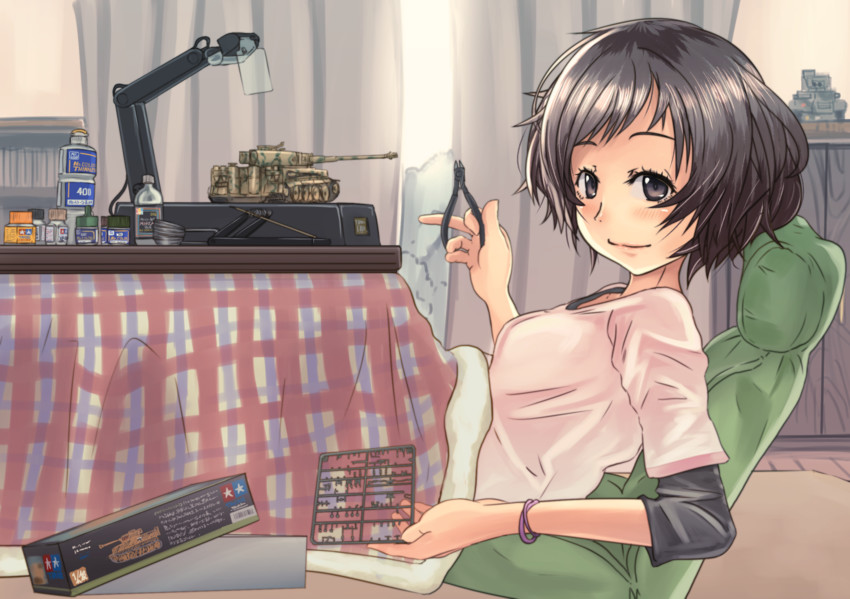 akiyama yukari (girls und panzer and 1 more) drawn by mutsuki_yamato
