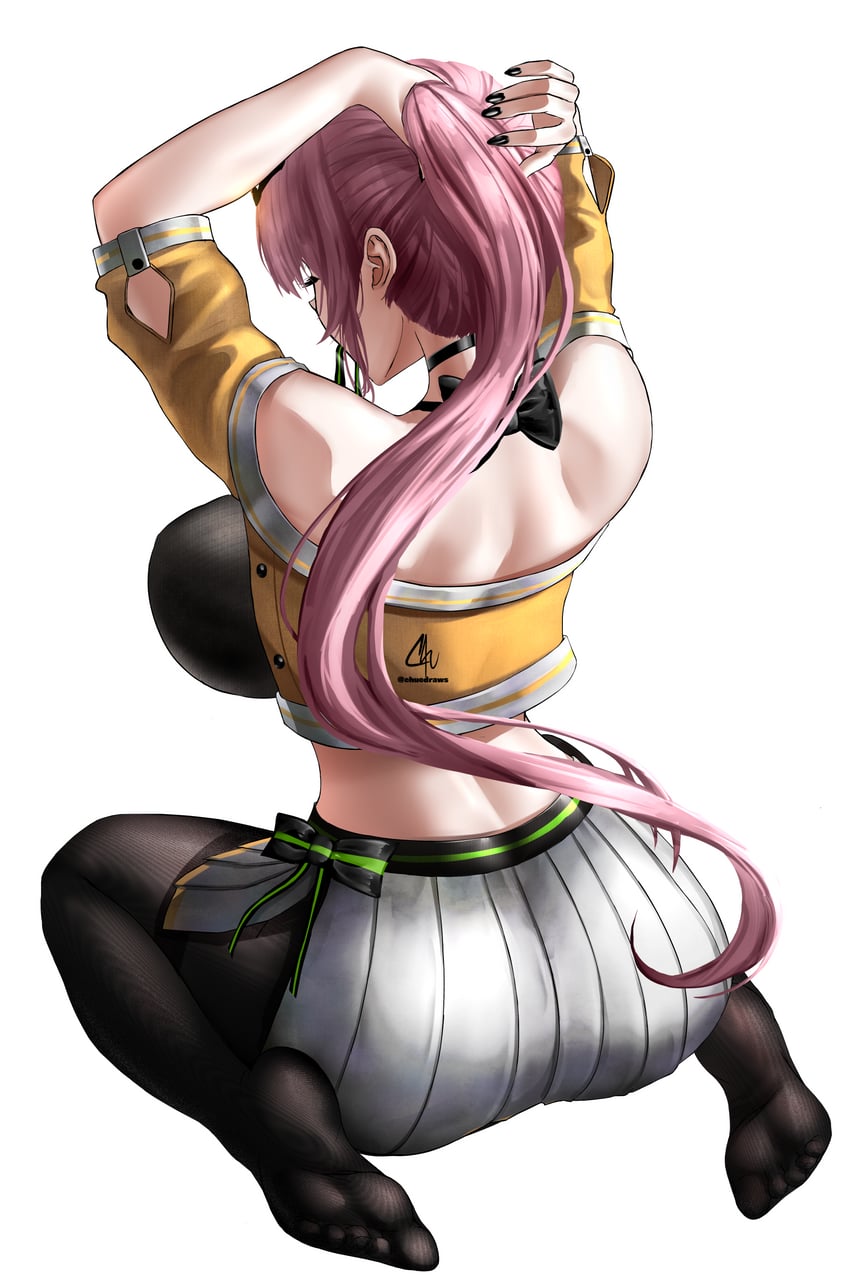 mori calliope and natsuiro matsuri (hololive and 1 more) drawn by chu-e