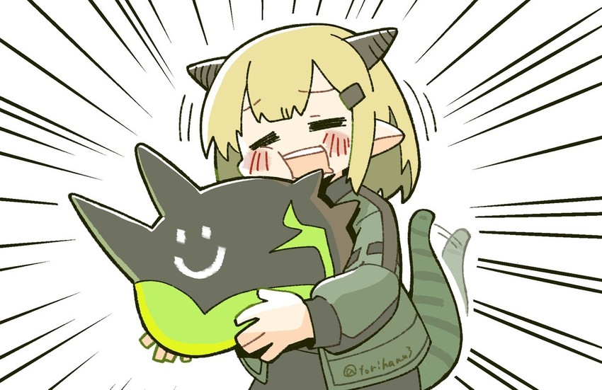 originium slug, vanilla, and kuro (arknights) drawn by konno_akikaze