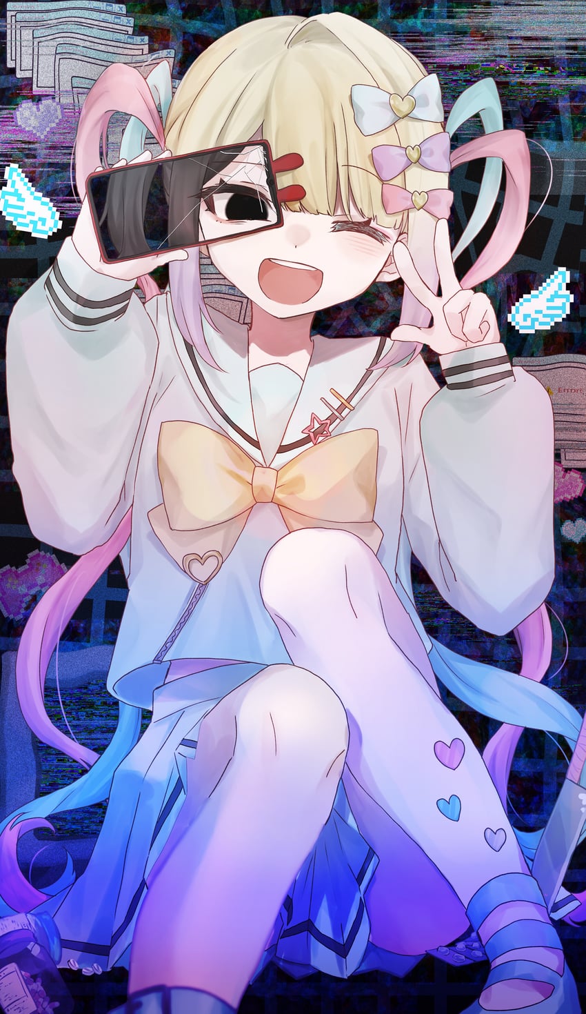 chouzetsusaikawa tenshi-chan and ame-chan (needy girl overdose) drawn by chu_(yuzumeno)