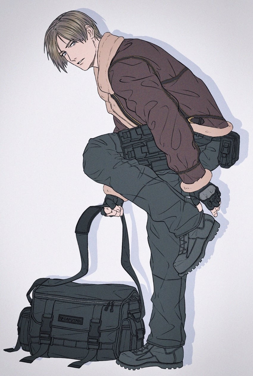 leon s. kennedy (resident evil and 1 more) drawn by an_chovy