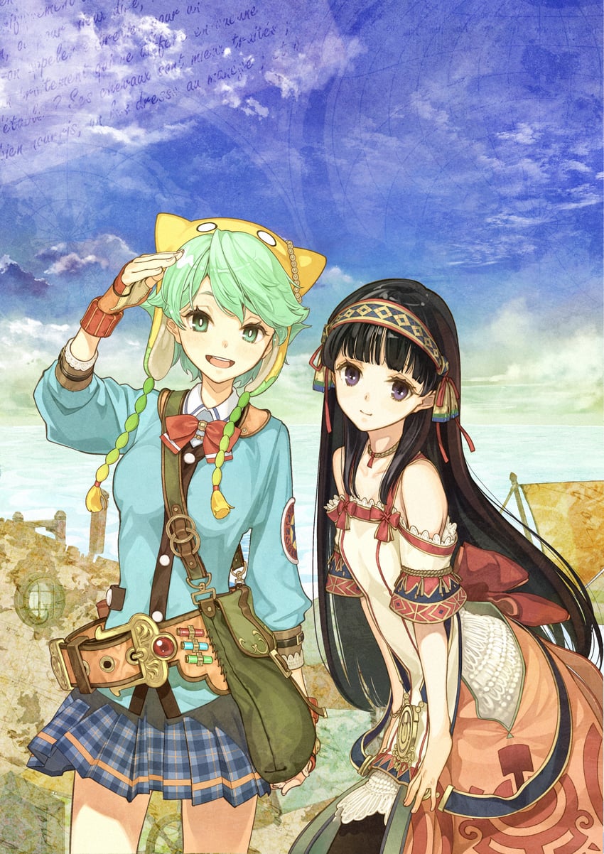 shallistera and shallotte elminus (atelier and 1 more) drawn by hidari_(left_side)