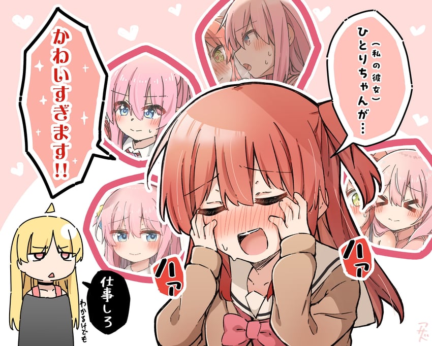 gotoh hitori, kita ikuyo, and ijichi seika (bocchi the rock!) drawn by shimakura_asado