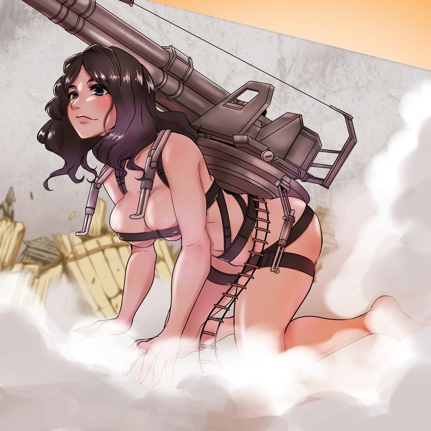 titan, pieck finger, and cart titan (shingeki no kyojin) drawn by memento_mori_(appler7)