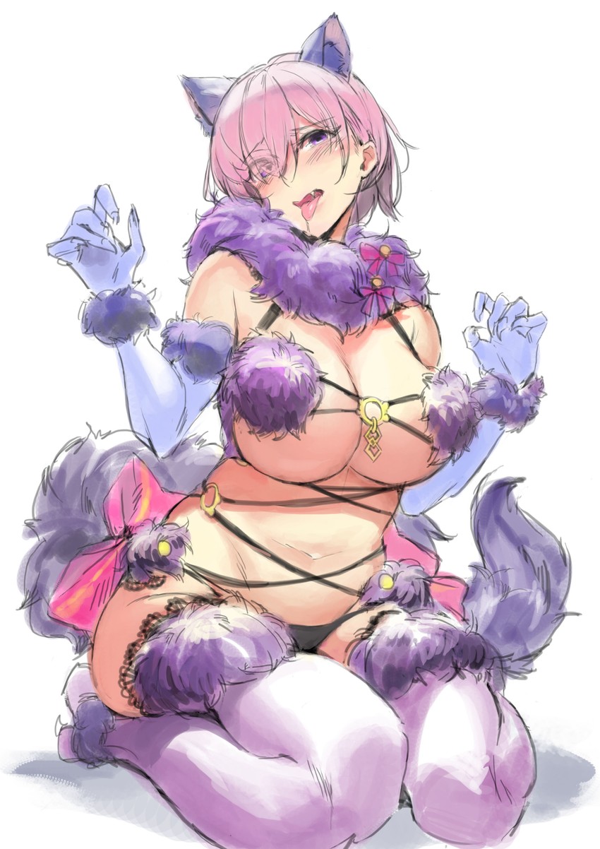 mash kyrielight (fate and 1 more) drawn by knatb