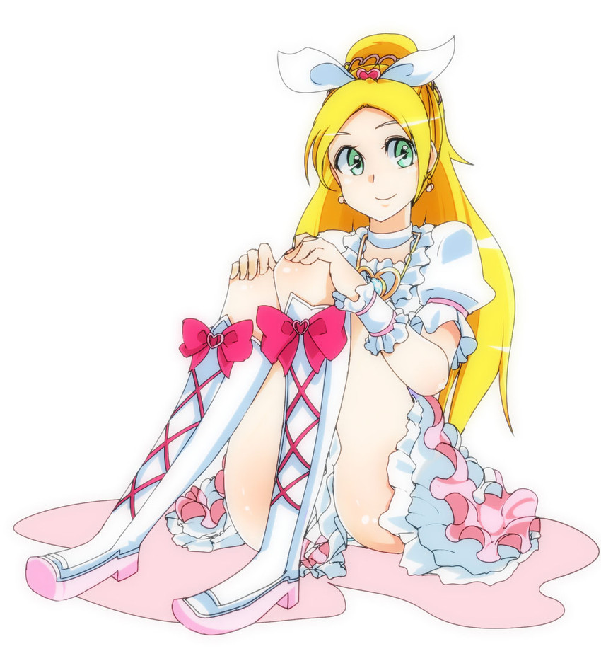minamino kanade and cure rhythm (precure and 1 more) drawn by meno~n