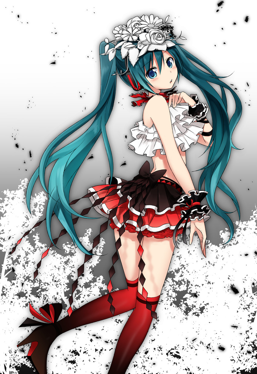 hatsune miku (vocaloid and 3 more) drawn by sudachi_(calendar)